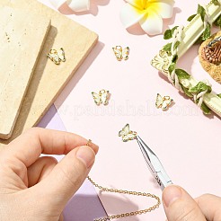5Pcs Brass with Cubic Zirconia Enamel Charms&nbsp;KK-SZ0003-41