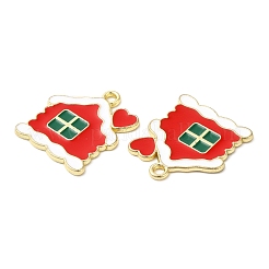 Christmas Alloy Enamel Pendants&nbsp;ENAM-D050-13C-02G