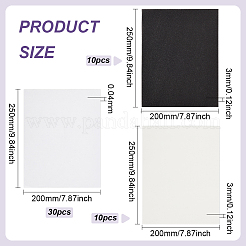 吸取紙セット  ドライフラワー作り用スポンジ付き  フラワープレス用品  長方形  ホワイト  250x200x3mm&nbsp;DIY-WH0632-21B