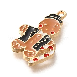 Christmas Theme Alloy Enamel Pendants&nbsp;ENAM-Q509-02KCG-02