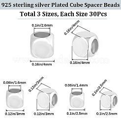 90Pcs 3 Styles Brass Beads&nbsp;KK-CN0003-31