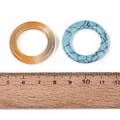 天然石と合成石の連結リング  リング  30~31x5mm  内径：20~20.5mm&nbsp;G-Q608-16