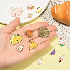 14Pcs 14 Styles Alloy & 304 Stainless Steel Enamel Pendants&nbsp;ENAM-YW0008-50
