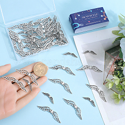 60Pcs 2 Styles Tibetan Style Alloy Beads&nbsp;FIND-SC0010-41