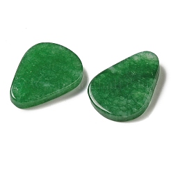 天然の天然翡翠のキャビネットを染めた  ティアドロップ  グリーン  16x12x2mm&nbsp;G-Q192-04