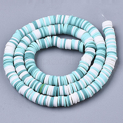 Handmade Polymer Clay Beads Strands&nbsp;sgCLAY-R089-6mm-085