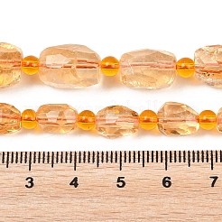 Heated Natural Citrine Beads Strands&nbsp;G-Z147-B01-03