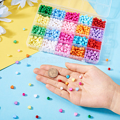 1000Pcs 20 Colors Opaque Acrylic Beads&nbsp;MACR-TA0002-19