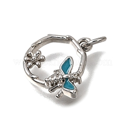 Brass Enamel Pendants&nbsp;KK-CBAEEA8-02P-03