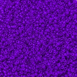 MIYUKIラウンドロカイユビーズ  日本製シードビーズ  11/0  (rr151f) マット透明コバルト  2x1.3mm  穴：0.8mm  約5500個/50g&nbsp;SEED-X0054-RR0151F
