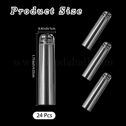 24Pcs Transparent Plastic Pencil Covers&nbsp;AJEW-CP0006-74