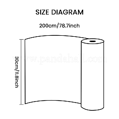 A4グリッター熱転写ビニールフィルム  Tシャツの衣類のための  ブラック  30cm  2 m /ロール&nbsp;DIY-WH0148-46C-01