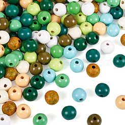 180Pcs 12 Styles Wood European Beads&nbsp;WOOD-TA0002-78