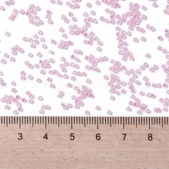 TOHOラウンドシードビーズ  日本製シードビーズ  （シルバーの裏地付きピンクオパール2105)個  15/0  1.5mm  穴：0.7mm  約15000個/50g&nbsp;SEED-XTR15-2105