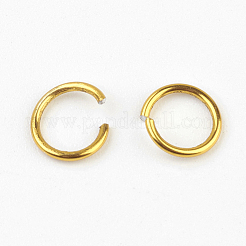陽極酸化アルミニウムオープン丸カン  ラウンド  ミックスカラー  20ゲージ  6x0.8mm  内径：5mm  約860個/20g&nbsp;X-ALUM-R005-0.8x6mm