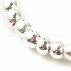 Natural Taiwan Jade Column Beaded Finger Ring with Synthetic Hematite&nbsp;RJEW-JR00461-01