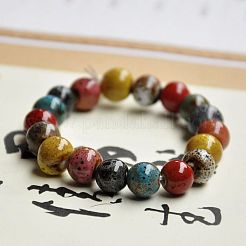 Handmade Porcelain Beaded Stretch Bracelets for Women&nbsp;FS-WG726AB-03