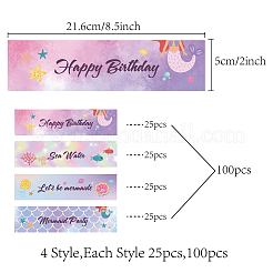 1 Bag Self-Adhesive Plastic Labels Stickers&nbsp;DIY-CN0002-09G