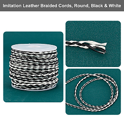 7 Yards Imitation Leather Braided Cords&nbsp;WL-PH0004-12