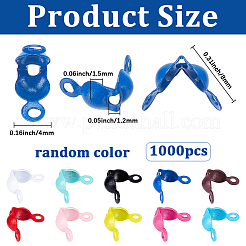1000Pcs Spray Painted Iron Bead Tips&nbsp;IFIN-SP0001-63
