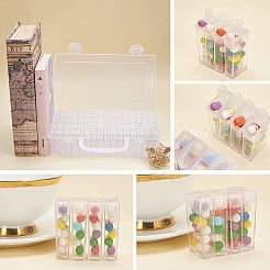 304ステンレススチールビーズピンセット  プラスチック製ビーズ収納容器とラベル貼付機  ステンレス鋼色  13x22.5x5.5cm  64個/セット&nbsp;TOOL-PH0016-77