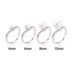 Flower Brass Micro Pave Cubic Zirconia Cup Peg Ring Settings&nbsp;KK-N274-30P