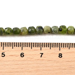 Natural Canadian Jade Beads Strands&nbsp;G-G259-C04-4x4mm
