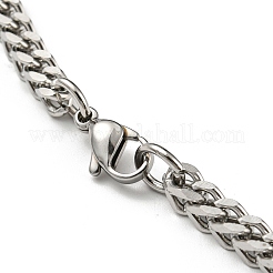 Non-Tarnish 201 Stainless Steel Cuban Link Chain Bracelets&nbsp;STAS-Z056-08P
