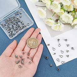 80Pcs 4 Style 304 Stainless Steel Tube Bails&nbsp;STAS-PH0001-67-WH