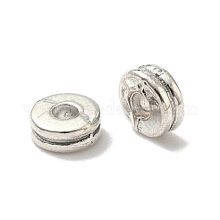 Tibetan Style Flat Round Alloy Spacers Beads&nbsp;TIBEP-S293-070AS-LF
