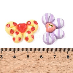 オペーク樹脂カボション  蝶結び  ミックスカラー  17.5~18mm&nbsp;CRES-A063-04