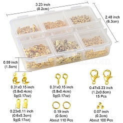 DIY 合金ジュエリー作りキット  ゴールドカラー  5~8mm  穴：0.7~2mm&nbsp;DIY-FS0005-90