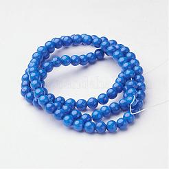 Natural Mashan Jade Round Beads Strands&nbsp;G-D263-4mm-XS08