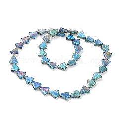 Transparent Electroplate Glass Bead Strands&nbsp;EGLA-C002-FR02