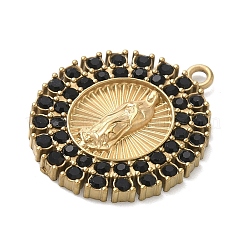 304 Stainless Steel & Rhinestone Pendants&nbsp;STAS-G371-09H-02G