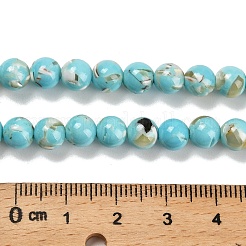 Assembled Synthetic Stone and Trochus Shell Beads Strands&nbsp;G-B128-08B-06