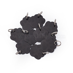 60Pcs 2 Style Aluminum Alloy Pendants&nbsp;ALUM-BC0001-63B
