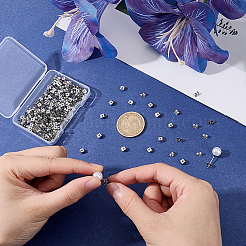 304ステンレススチール製イヤーナット  5x3.5x2mm  穴：0.8mm&nbsp;STAS-PH0010-05