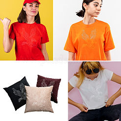ガラスホットフィックスラインストーン  アップリケの鉄  マスクと衣装のアクセサリー  洋服用  バッグ  パンツ  ワシ  297x210mm&nbsp;DIY-WH0303-162