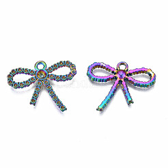 Rainbow Color Alloy Pendant Rhinestone Settings&nbsp;PALLOY-N163-116-NR