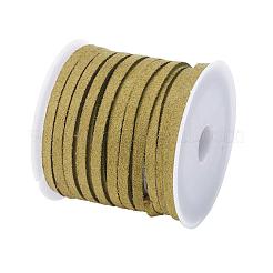 3mm フェイクスエードコード  フェイクレース  ミックスカラー  3x1.5mm  約5.46ヤード（5m）/ロール  4のロール/セット&nbsp;LW-JP0003-02