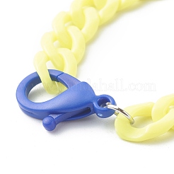 Opaque Acrylic Curb Chain Bracelets&nbsp;BJEW-JB06597