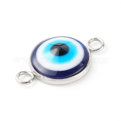 Resin Evil Eye Links Connectors&nbsp;PALLOY-JF00773-02