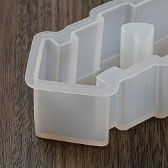 デコレーション DIY シリコン型  レジン型  UVレジン用  エポキシ樹脂工芸品作り  クロック  135x72x26mm  内径：124x65mm&nbsp;LS-DIY-K077-01B