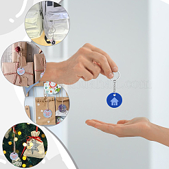 Opaque Acrylic Pendants&nbsp;SACR-WH0006-32A-01
