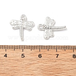 合金のチベット風チャーム  トンボ  銀  鉛フリー及びカドミウムフリー  18x15x2mm  穴：1.5mm&nbsp;K08QE021
