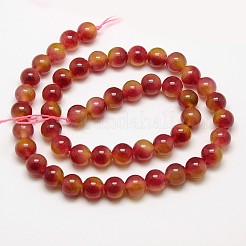 Natural Malaysia Jade Bead Strands&nbsp;G-M100-8mm-10