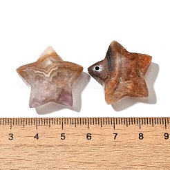 天然アメジストレースアゲートペンダント  スター  26~26.5x27x7.5~8mm  穴：1.2mm&nbsp;G-A244-08F