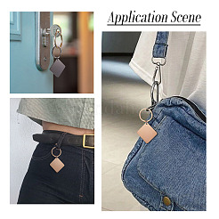 4Pcs 4 Styles Stainless Steel Keychains&nbsp;KEYC-TA0004-81C