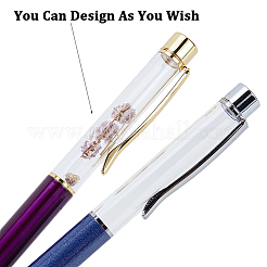 10Pcs 10 Colors Creative Empty Tube Ballpoint Pens&nbsp;AJEW-GF0014-31A